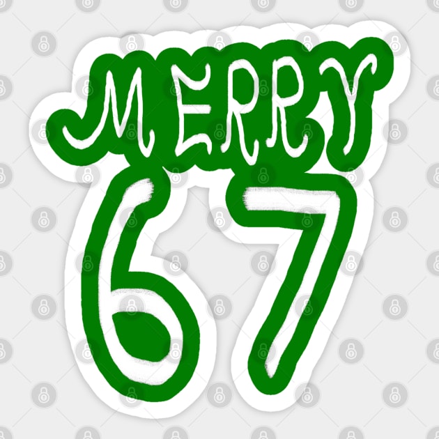 67-christmas Sticker by Creatifly Graphic Tees